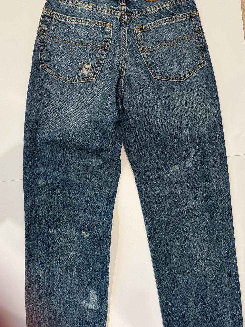 Polo by Ralph Lauren Distressed Dark Blue Relaxed Kids Jeans